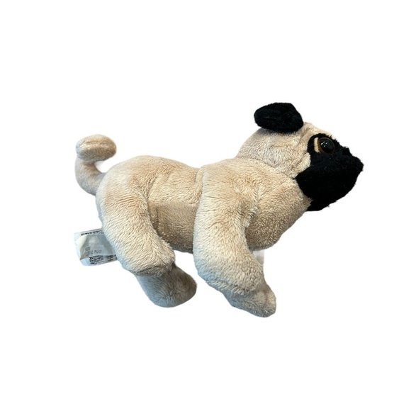 Ganz Webkinz Pug Puppy Dog Plush Stuffed Animal Beige Tan Beanbag HM105 NO CODE - Picture 5 of 10